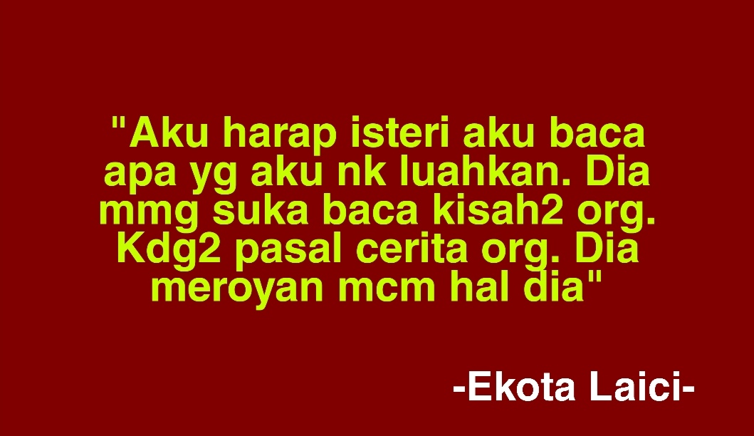 Isteri Suka Terlanjangkan Diri Kat Fb Aku Malu Dgn Keluarga Dan Kawan Kawan Ekota Laici